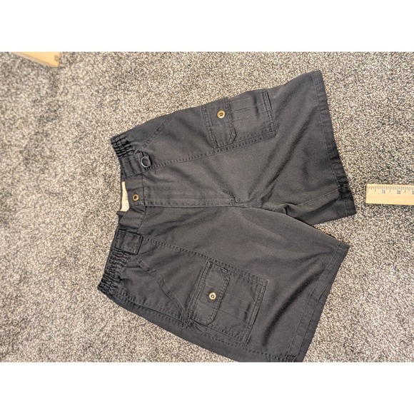 Haband Other - Haband Mens Black Cargo Shorts Size 30 Elastic Waist D-Ring Utility Twill